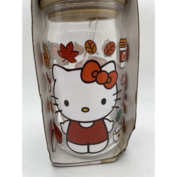 Hello Kitty Glass Tumbler Fall Brand New - Picture 2 of 10